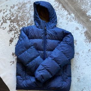 The north face boys puffer- down hooded jacket size L 14/16